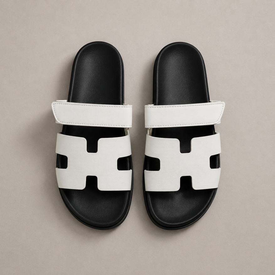 HMES CHYPREE SANDALS - WHITE