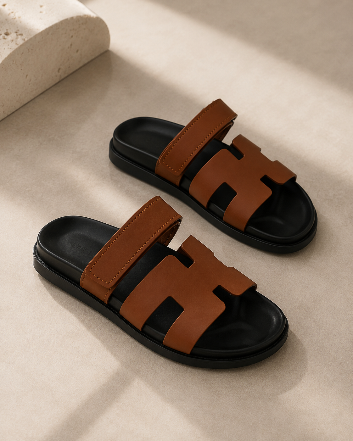 HMES CHYPREE SANDALS - BROWN