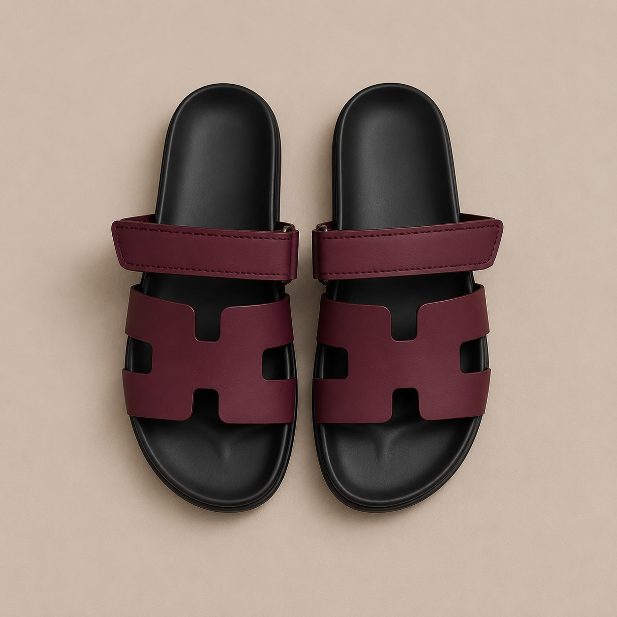 HMES CHYPREE SANDALS - MAROON